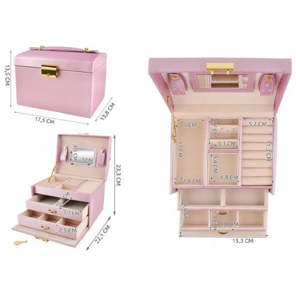 Органайзер для ювелирных изделий Iso Trade 6348  Массив / Розовый photo 4 Органайзер для ювелирных изделий Iso Trade 6348  Массив / Розовый photo 4