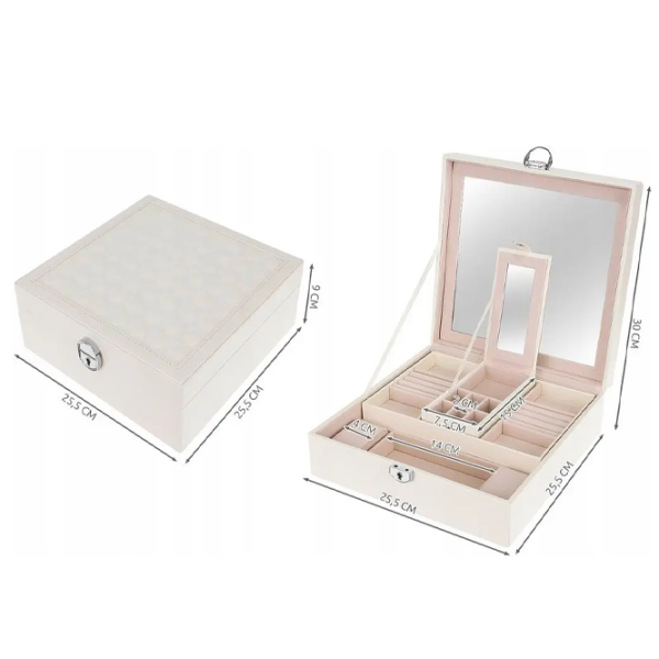 Organizator de bijuterii Beautylushh 8895  PU / White photo 4 Organizator de bijuterii Beautylushh 8895  PU / White photo 4