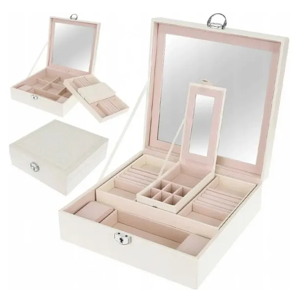 Organizator de bijuterii Beautylushh 8895  PU / White photo 5 Organizator de bijuterii Beautylushh 8895  PU / White photo 5