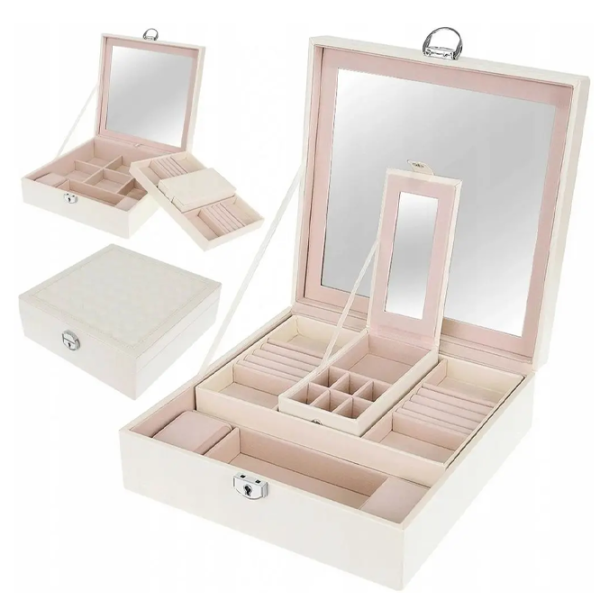 Organizator de bijuterii Beautylushh 8895  PU / White photo 5 Organizator de bijuterii Beautylushh 8895  PU / White photo 5