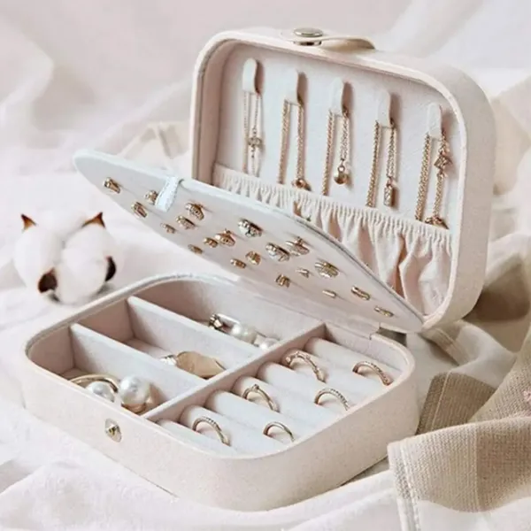 Organizator de bijuterii Aptel CA21A  Catifea / White photo 5 Organizator de bijuterii Aptel CA21A  Catifea / White photo 5