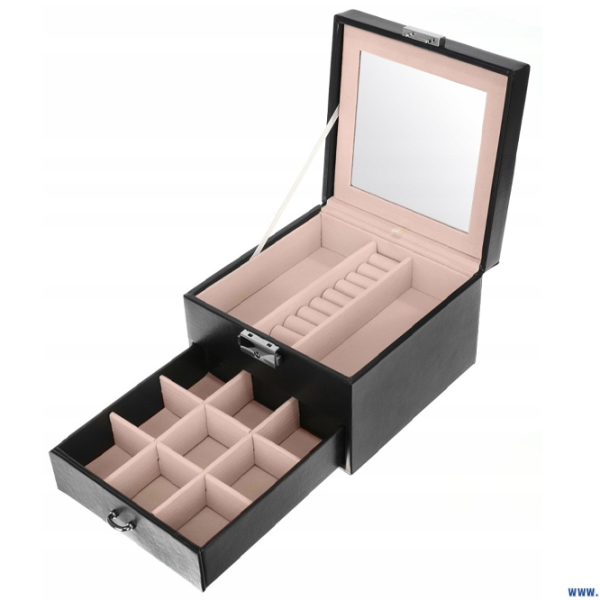 Organizator de bijuterii Beautylushh K8898  ECO Piele / Black photo 1