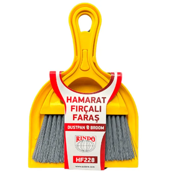 Set făraș și perie Rindo HF228 Yellow / Plastic photo 1 Set făraș și perie Rindo HF228 Yellow / Plastic photo 1