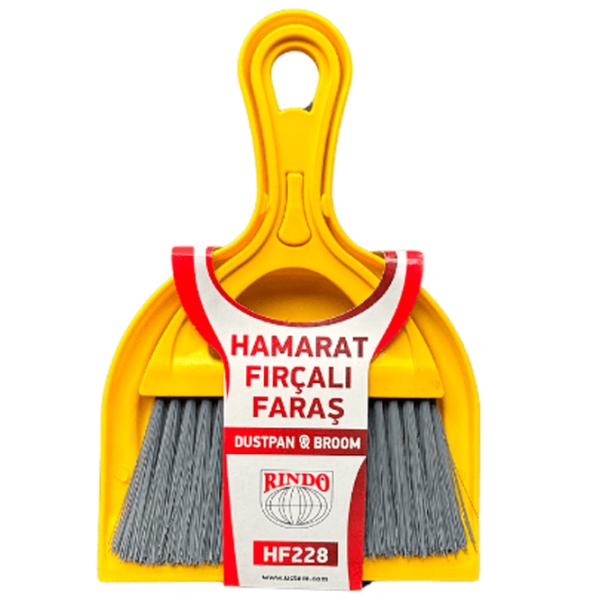 Set făraș și perie Rindo HF228 Yellow / Plastic photo 1 Set făraș și perie Rindo HF228 Yellow / Plastic photo 1