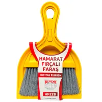 Hабор совок и щетка Rindo HF228 Желтый / Пластик