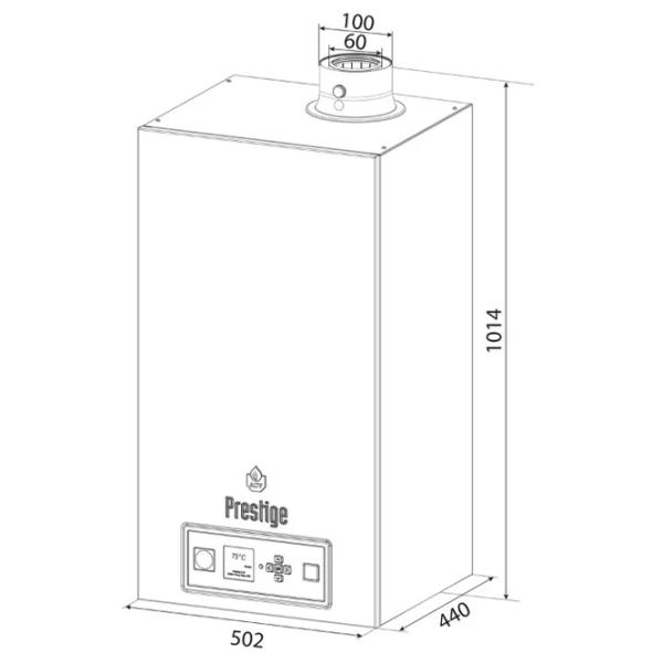 Газовый котёл Prestige SOLO V 14 32 кВт / 320 м² photo 3