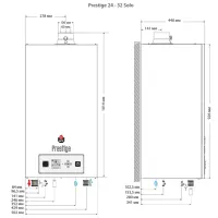 Газовый котёл Prestige SOLO V 14 32 кВт / 320 м² photo 4