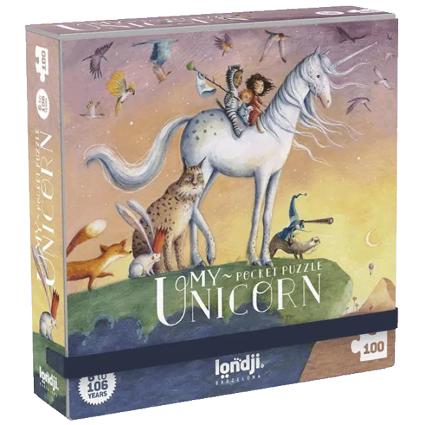 Puzzle Londji Pocket My Unicorn 6+/ Numărul de piese: 100 photo 1 Puzzle Londji Pocket My Unicorn 6+/ Numărul de piese: 100 photo 1