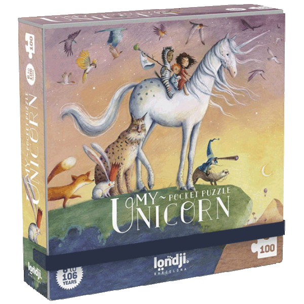 Puzzle Londji Pocket My Unicorn 6+/ Numărul de piese: 100 photo 1 Puzzle Londji Pocket My Unicorn 6+/ Numărul de piese: 100 photo 1