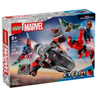 Конструктор LEGO Captain America VS Red Hulk Duel Герои/ Разноцветный