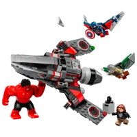 Constructor LEGO Captain America VS Red Hulk Duel Eroi/ Multicolor photo 2