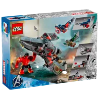 Constructor LEGO Captain America VS Red Hulk Duel Eroi/ Multicolor photo 8