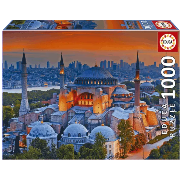 Puzzle Educa Blue Mosque, Istanbul 14+/ Numărul de piese: 1000 photo 1