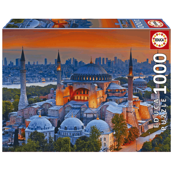 Puzzle Educa Blue Mosque, Istanbul 14+/ Numărul de piese: 1000 photo 1