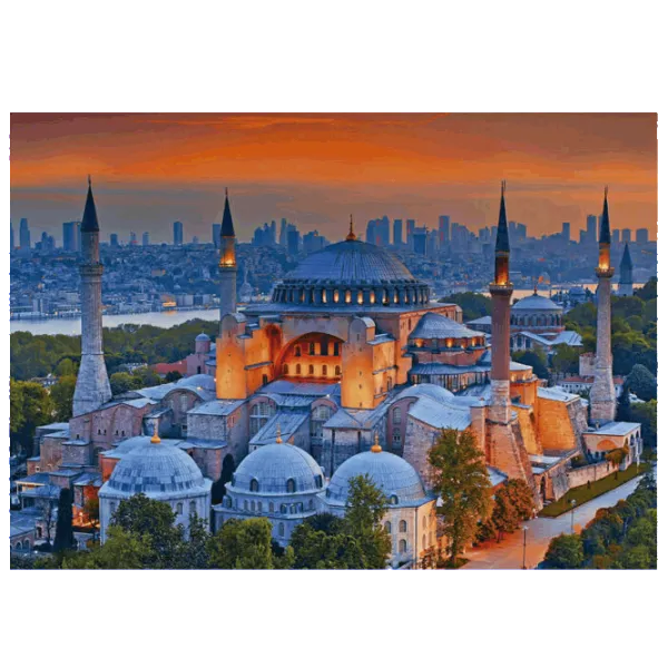 Puzzle Educa Blue Mosque, Istanbul 14+/ Numărul de piese: 1000 photo 2