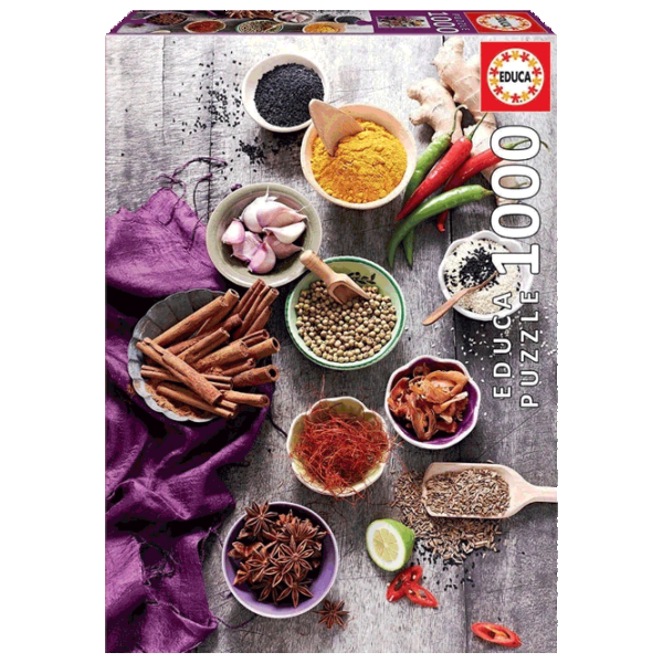 Puzzle Educa Assorted spices 10+/ Количество деталей: 1000 photo 1