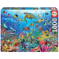 Puzzle Educa Tropical Fantasy Turttles 14+/ Numărul de piese: 1000