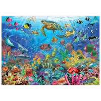 Puzzle Educa Tropical Fantasy Turttles 14+/ Numărul de piese: 1000 photo 2