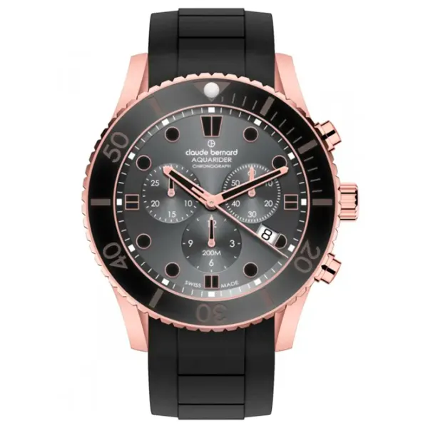 Наручные часы для мужчин Claude Bernard 10252-37RNGCA-GRN Кварцевый / 43 мм photo 1 Наручные часы для мужчин Claude Bernard 10252-37RNGCA-GRN Кварцевый / 43 мм photo 1