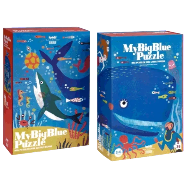 Puzzle Londji My big blue 3+/ Numărul de piese: 36 photo 1 Puzzle Londji My big blue 3+/ Numărul de piese: 36 photo 1