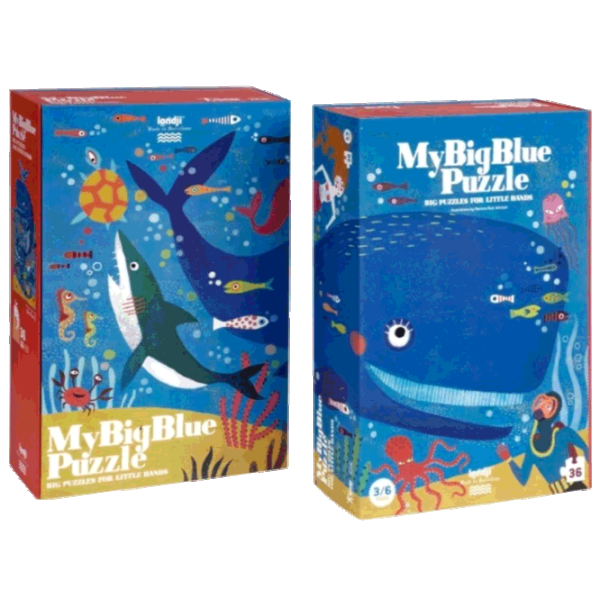 Puzzle Londji My big blue 3+/ Numărul de piese: 36 photo 1 Puzzle Londji My big blue 3+/ Numărul de piese: 36 photo 1