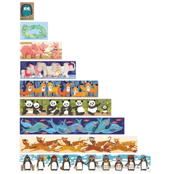 Puzzle Londji 10 Penguins 3+/ Numărul de piese: 55 photo 1 Puzzle Londji 10 Penguins 3+/ Numărul de piese: 55 photo 1