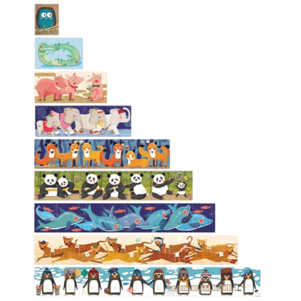 Puzzle Londji 10 Penguins 3+/ Numărul de piese: 55 photo 1 Puzzle Londji 10 Penguins 3+/ Numărul de piese: 55 photo 1