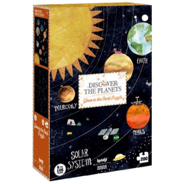 Puzzle Londji Discover the Planets 6+/ Numărul de piese: 200 photo 1 Puzzle Londji Discover the Planets 6+/ Numărul de piese: 200 photo 1