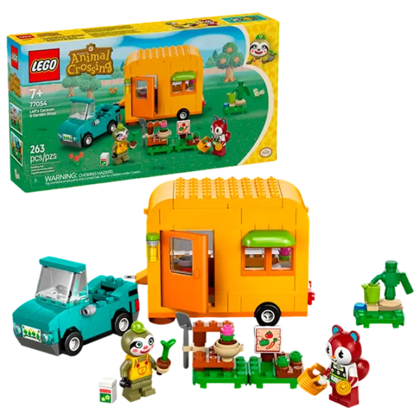 Constructor LEGO Leif's Caravan & Garden Shop Animale/ Multicolor photo 2