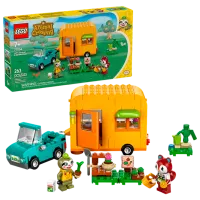 Constructor LEGO Leif's Caravan & Garden Shop Animale/ Multicolor photo 2