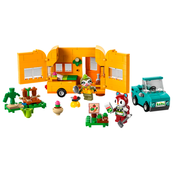 Constructor LEGO Leif's Caravan & Garden Shop Animale/ Multicolor photo 3