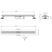 Rigolă de duș Volle Master Linea Flecha Plastic photo 2
