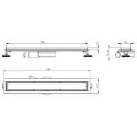 Rigolă de duș Volle Master Linea Onda Plastic photo 2