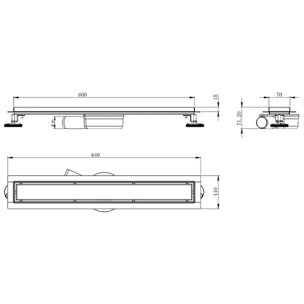 Трап для душа Volle Master Linea Capri Пластик photo 2