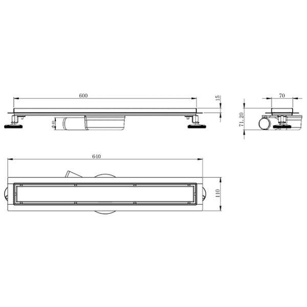 Трап для душа Volle Master Linea Capri Пластик photo 2
