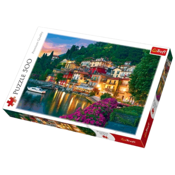 Puzzle Trefl Lake Como, Italy 9+/ Numărul de piese: 500 photo 1