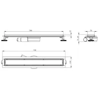 Rigolă de duș Volle Master Linea Onda Plastic photo 2