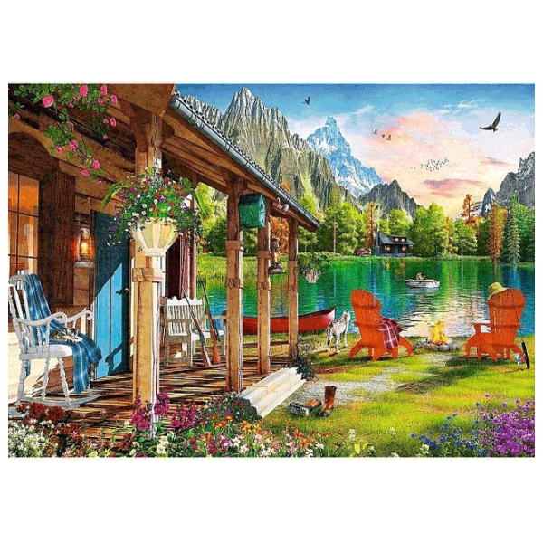 Puzzle Trefl Cabin in the Mountains 9+/ Количество деталей: 500 photo 1 Puzzle Trefl Cabin in the Mountains 9+/ Количество деталей: 500 photo 1