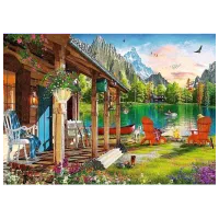 Puzzle Trefl Cabin in the Mountains 9+/ Numărul de piese: 500