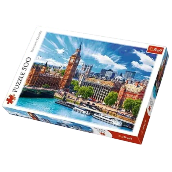 Puzzle Trefl Sunny day in London 10+/ Numărul de piese: 500 photo 1
