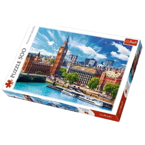 Puzzle Trefl Sunny day in London 10+/ Numărul de piese: 500 photo 1