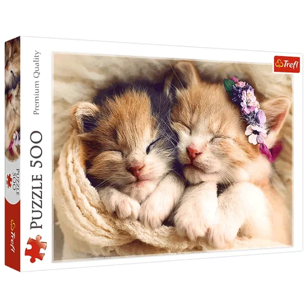 Puzzle Trefl Kittens 10+/ Количество деталей: 500 photo 1 Puzzle Trefl Kittens 10+/ Количество деталей: 500 photo 1