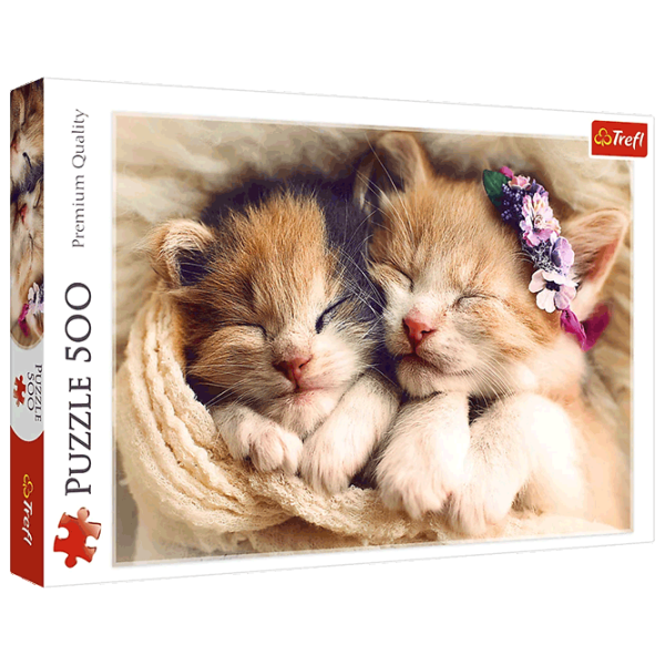 Puzzle Trefl Kittens 10+/ Количество деталей: 500 photo 1 Puzzle Trefl Kittens 10+/ Количество деталей: 500 photo 1