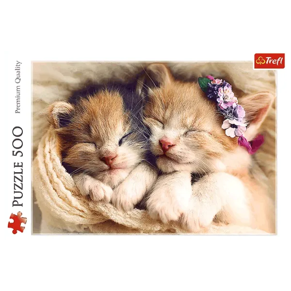 Puzzle Trefl Kittens 10+/ Количество деталей: 500 photo 2 Puzzle Trefl Kittens 10+/ Количество деталей: 500 photo 2