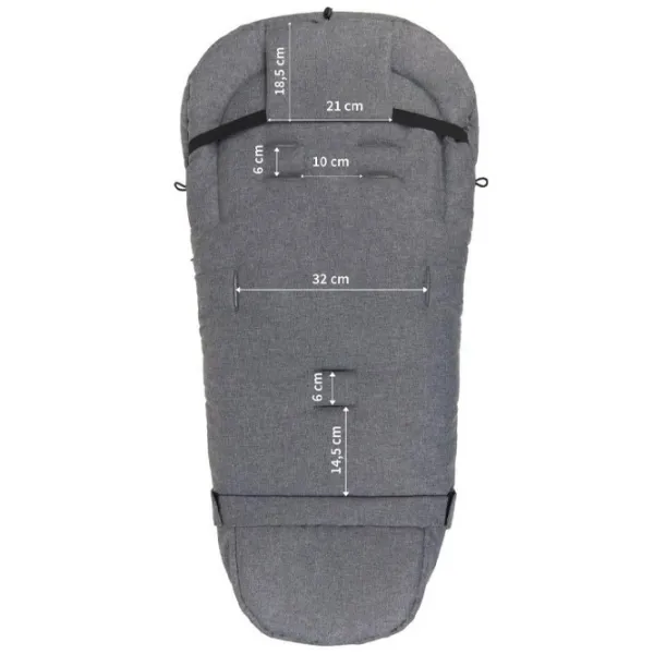 Зимний мешок Zaffiro iGrow 2.0 Plush Искусственный мех, полиэстер / Grey photo 2