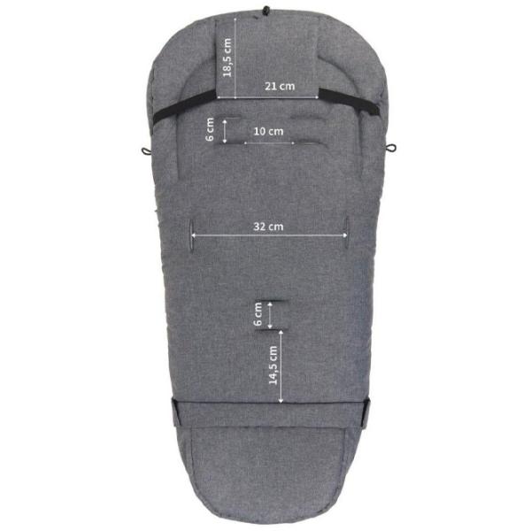 Зимний мешок Zaffiro iGrow 2.0 Plush Искусственный мех, полиэстер / Grey photo 2