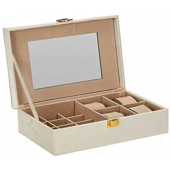 Organizator de bijuterii H&S 46707 Catifea / Beige photo 3