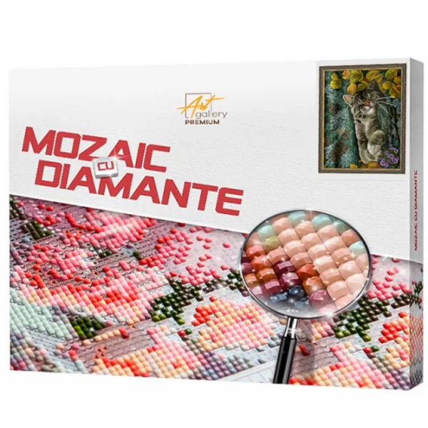 Mozaic Art Galery Premium Motanul adormit printre brazi   /  photo 1 Mozaic Art Galery Premium Motanul adormit printre brazi   /  photo 1