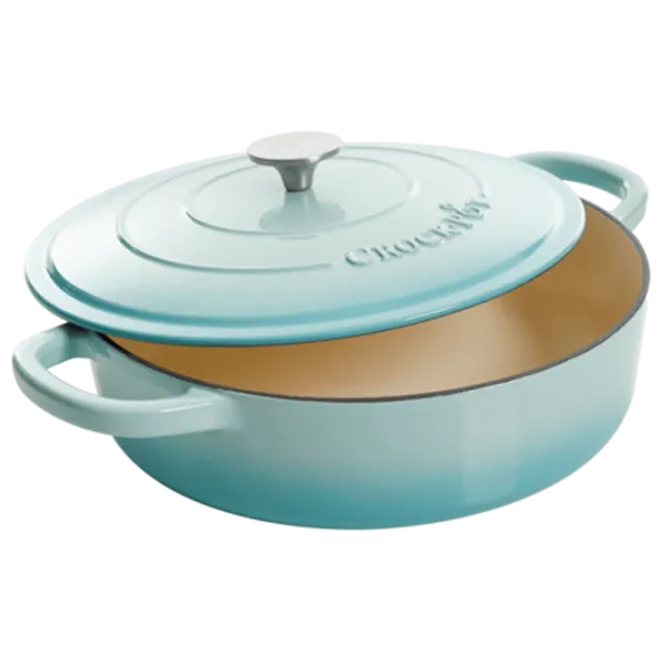 Cratiță Crock-Pot Flat 4.7l Oțel emailat / Blue photo 1
