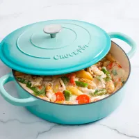 Кастрюля Crock-Pot Flat 4.7л Эмалированная сталь / Синий photo 5